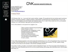 Tablet Screenshot of cnkmachinemfg.com